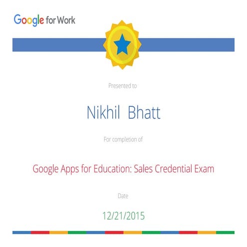Google Apps For Education Certificate Pdf