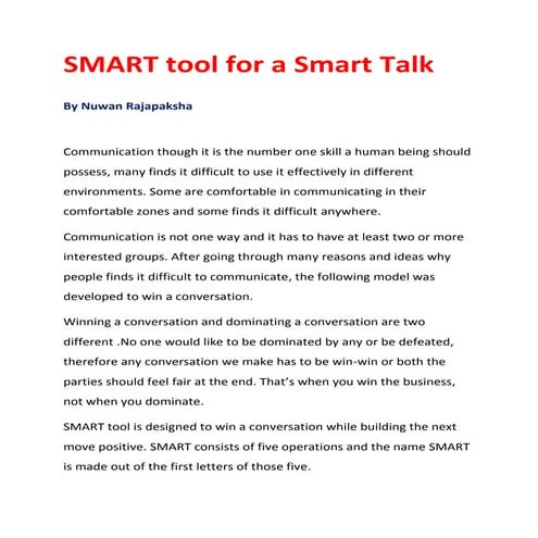 TALK SMART
