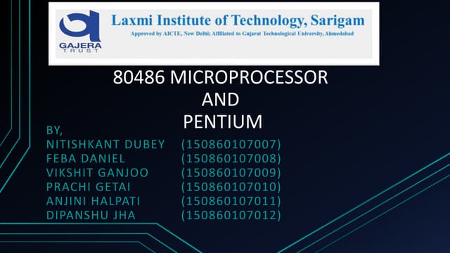 80486 and pentium