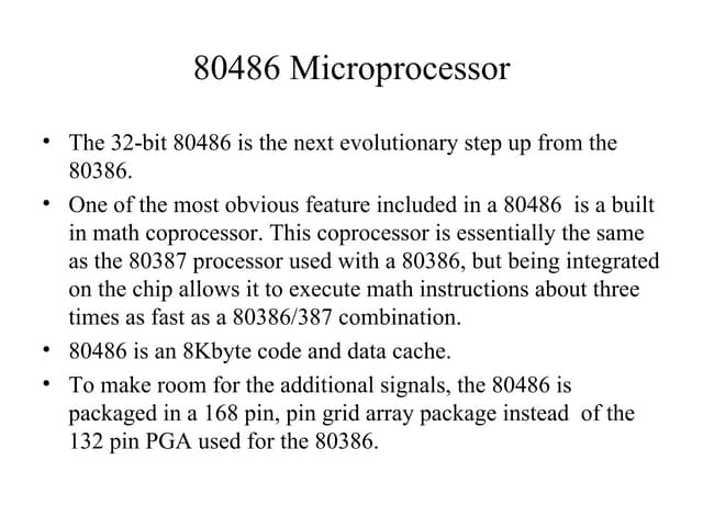 80486 microprocessor