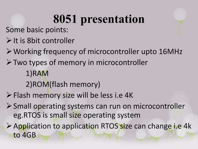 8051 presentation