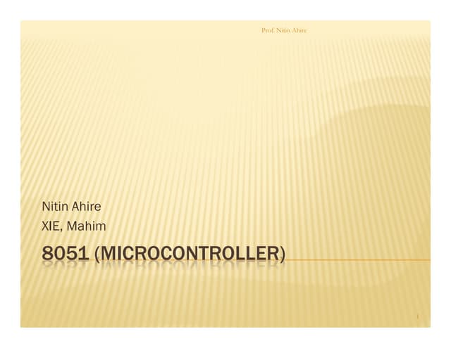 8051 (microcontroller)class1