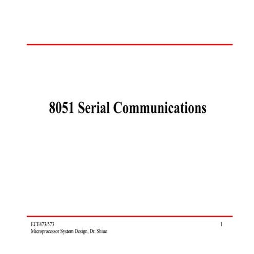 8051 serial communication