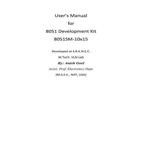 8051 smd kit_manual