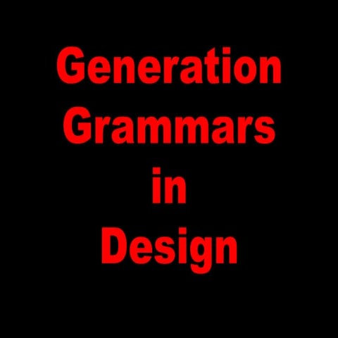 grammer genration in design 