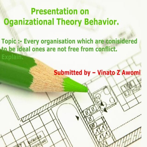 Organizational theory behaviour by Vinato Awomi