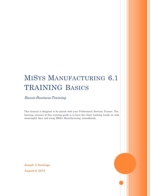 MiSys Documentation
