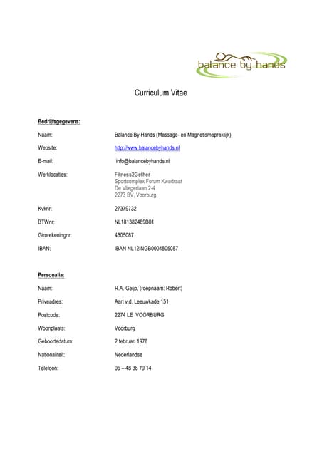 Curriculum Vitae
