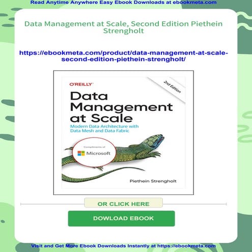 Data Management at Scale, Second Edition Piethein Strengholt