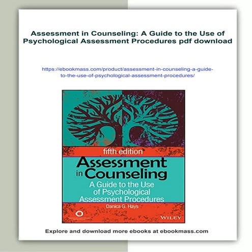 Assessment in Counseling: A Guide to the Use of Psychological Assessment Proc...