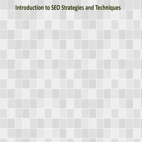 Introduction to SEO Strategies and Techniques
