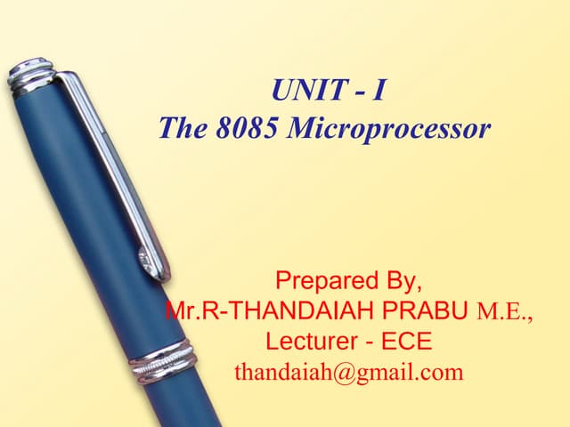 8085 MICROPROCESSOR 