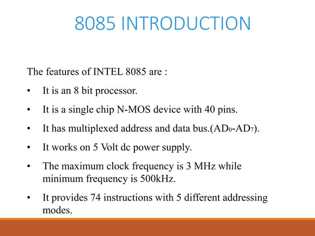 8085 Architecture