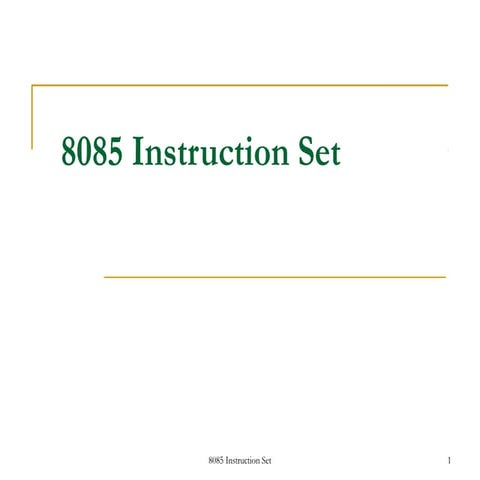 8085 instruction-set new