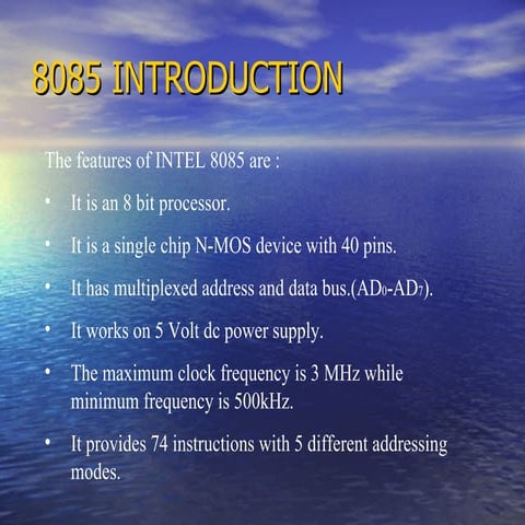 8085 Paper Presentation slides,ppt,microprocessor 8085 ,guide ...