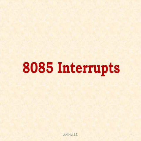 8085 Interrupts maskable and non maskable.ppt