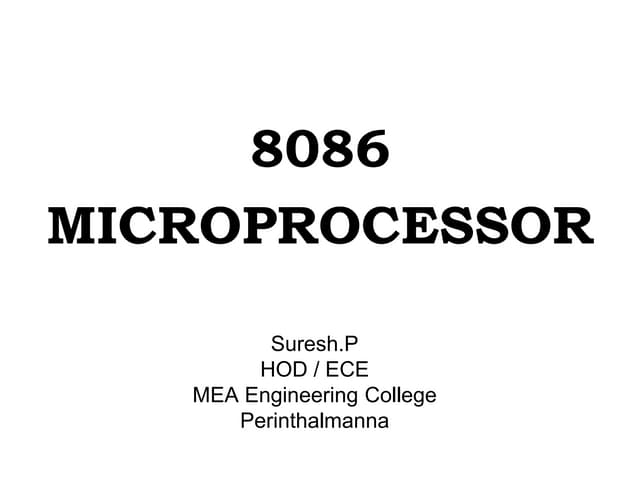 8086 microprocessor and interfacing ppt about all thing pdf
