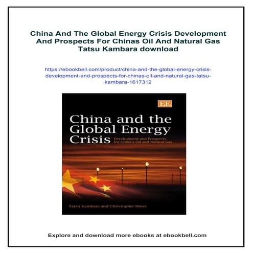 China And The Global Energy Crisis Development And Prospects For Chinas ...