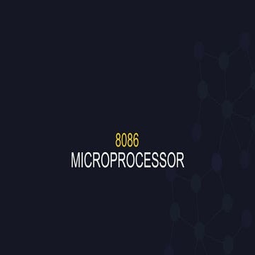 8086 microprocessor by devansh koolwal