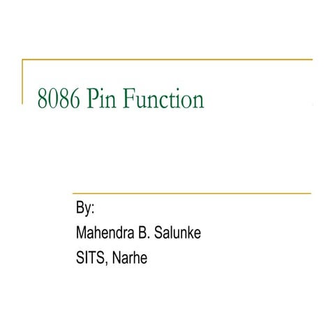 8086 pin function