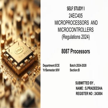 8087 Data Processor | PPT
