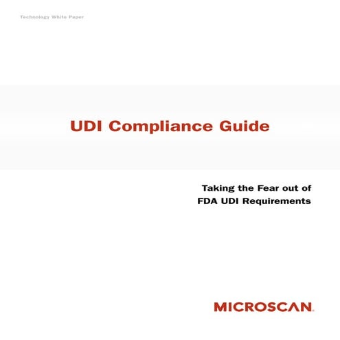 Microscan-LVS UDI Compliance Guide