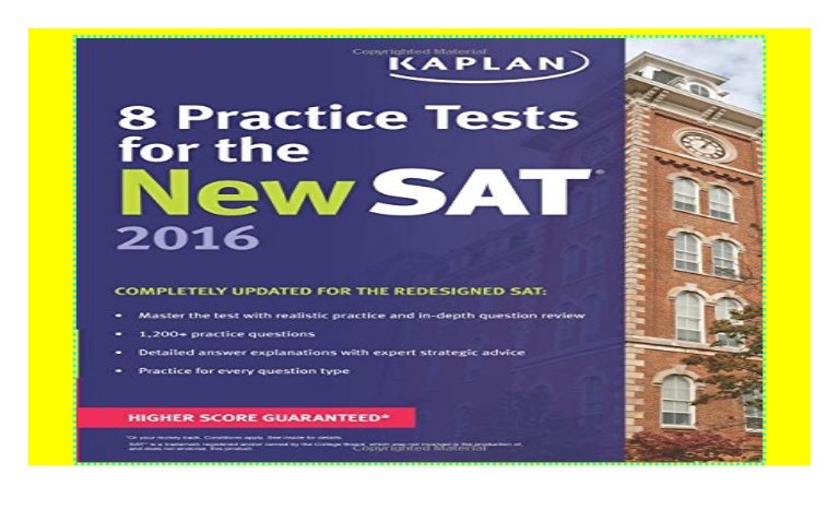 Kaplan 8 Practice Tests SAT (Kaplan Test Prep) $REad_E-book$@@