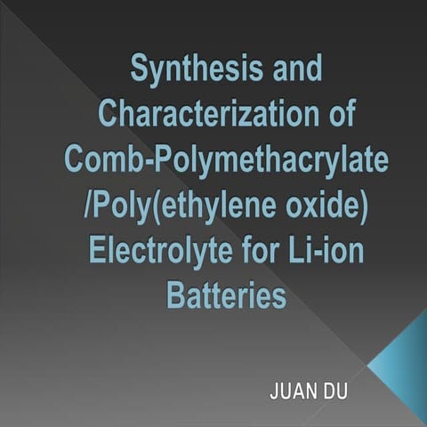 Synthesis and Characterization of  Comb-Polymethacrylate