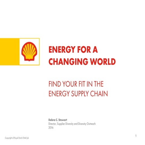 Energy for a Changing World