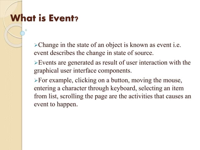 What is Event