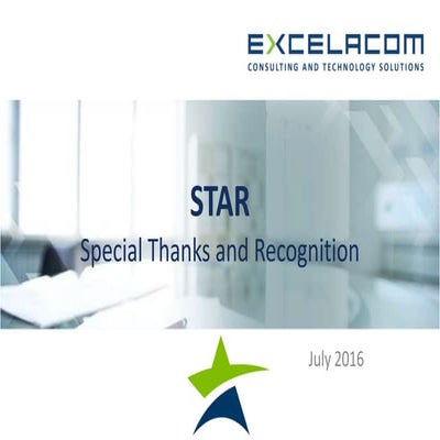 S.T.A.R- Special Thanks And Recognition Program