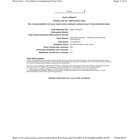 Basic computer skills test | PDF