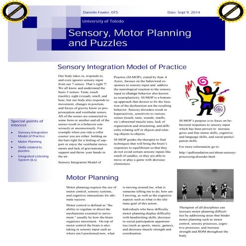 presentation handout