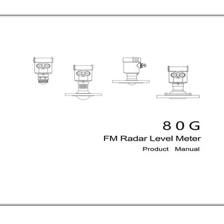 80G FM Radar Level Meter Product Manual