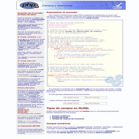 80 Php. Campos Y Conexiones