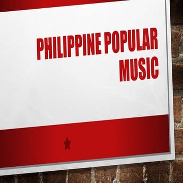 Philippine Popular music in the 80s and 90s