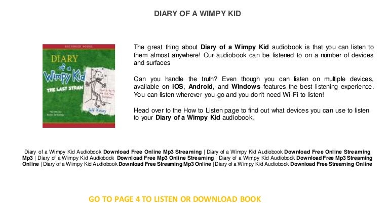 Diary Of A Wimpy Kid Free Books Online Read Audio Books Online Diary Of A Wimpy Kid Free Books Online Read Audio Books Online