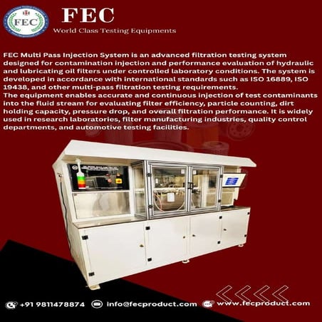 FEC World Class Filter Testing Equipment. | PDF