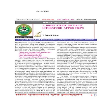 RESEARCH ANALYSIS AND EVALUATION