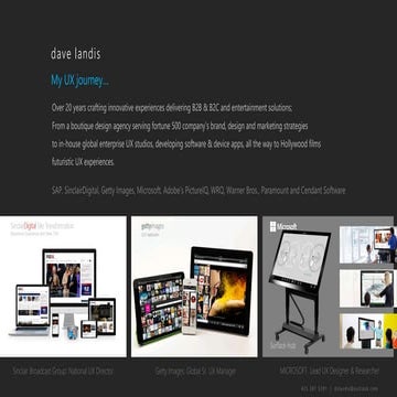 My UX Journey_bio brief