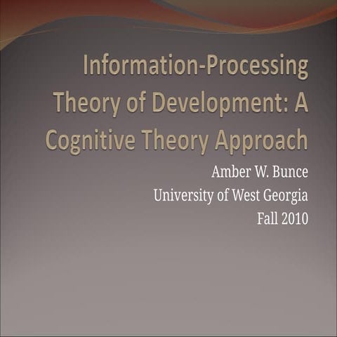 Understanding Information Processing Theory and Its Educational ...