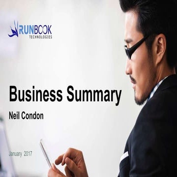 Runbook Summary Ver 1.3 January 2017 General