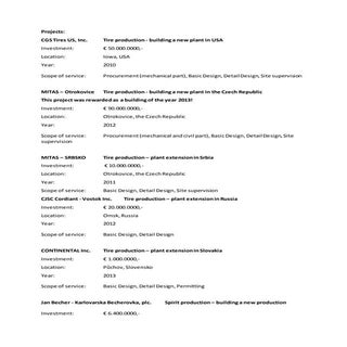 Projects that I manged