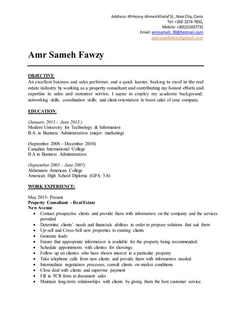 Amr sameh c.v- 20150915