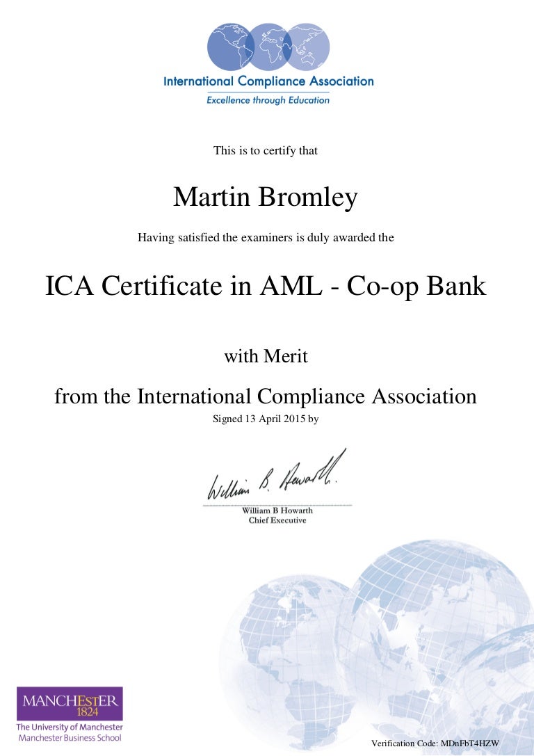 Aml Certificate