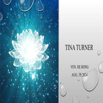 8:13:2024 - Tina Turner *1 • Mindfulness Meditation and Dharma Talk with Vene...