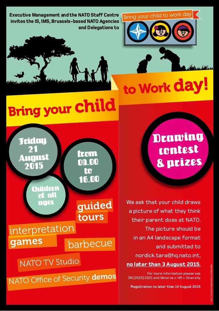 Bring Your Child To Work Day 2015 Poster (NATO)