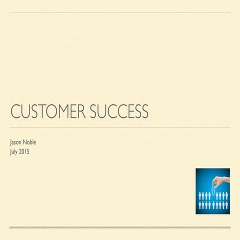 Implementing a customer success programme