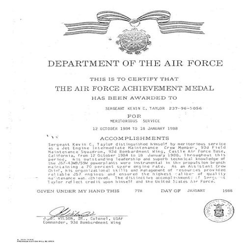 USAF Achievement Medal | PDF