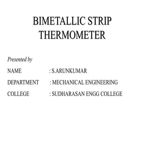 bimetallic strip